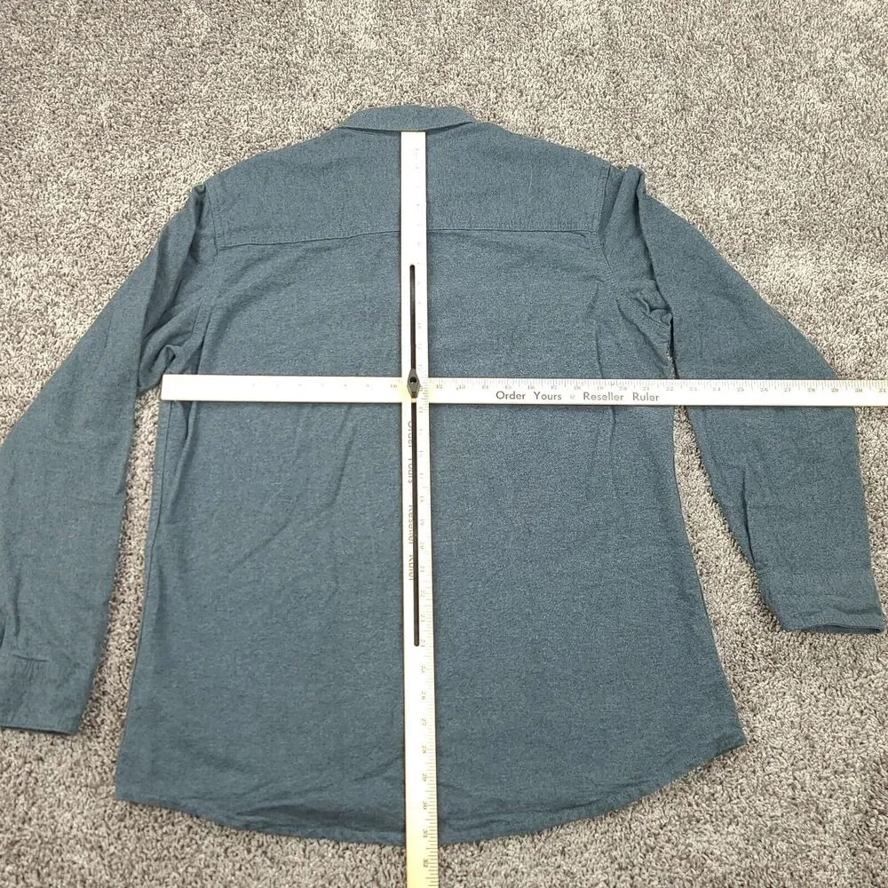 Grizzly Mountain Heavy Flannel Shirt Men's Large Gray Winter Warm Outdoors - Picture 5 of 7